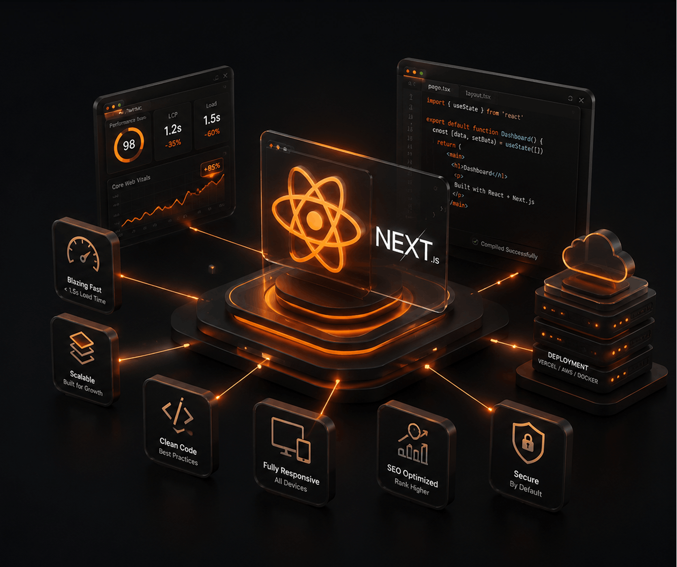 React + Next.js development &mdash; for product teams and agencies worldwide